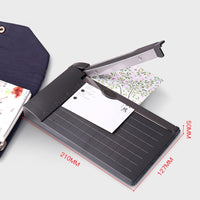 Portable A5 paper cutter 1-6 inch photo card postcard built-in ruler paper cutter office stationery cutting tool