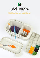 3-piece set of multi-function pen washing bucket, palette, paint box, art shabu pen, drying pen, art painting supplies