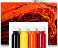 Flow color acrylic paint 75ml stone painting cobblestone painting paint set for art painting supplies