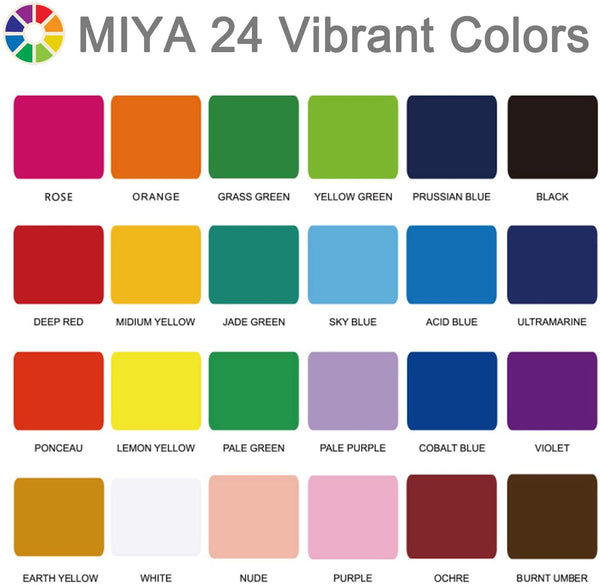 Miya HIMI 18 colors Gouache Paint Set