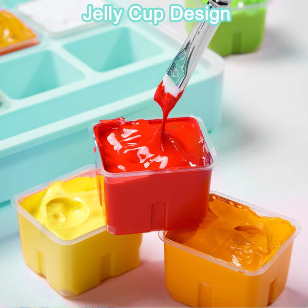 HIMI Gouache Paint, Set of 24 Colors×80ml, Unique Jelly Cup Design