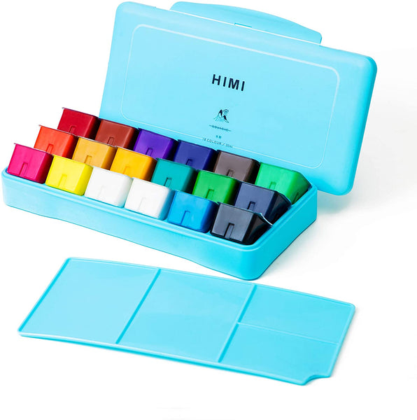 HIMI Gouache Paint Set, 24 Colors (30ml/Pc) Paint Set with Desktop