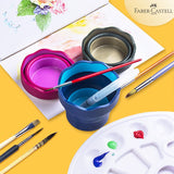 Portable Retractable Watercolor Paint Brush Bucket Washer Wash Pen Cup Barrel Bucket Multifunction Wash Brushes Pot Art Supplies