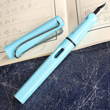 DINGYI Standard Classic Colorful Student Plastic Nib Fountain Pen Calligraphy Ink Pens School Office Gift Stationery Supplies