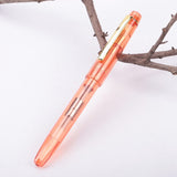 Clear Transparent Fountain Pen 0.5/0.38mm Nib Writing Calligraphy Ink Pen Student Stationery Gift School Office Supplies