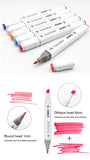 TOUCHFIVE Optional Color Dual Head Art Markers Brush Pen Alcohol Based Sketch Markers Manga Drawing Pens Art Supplies