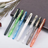 Clear Transparent Fountain Pen 0.5/0.38mm Nib Writing Calligraphy Ink Pen Student Stationery Gift School Office Supplies