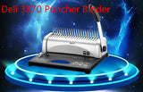 Deli 3870 Puncher Binder 21 Holes A3 A4 Binding Machine Binding Office Home Tools Manual Rubber Ring Clamp Hole Punching