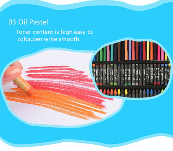 DINGYI 176pcs Art Set Painting For Kids Gift Marker Pen Oil Pastels P –  AOOKMIYA