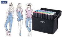 STA 10/30/40/60/80/128Colors Pen Alcohol Ink Marker Set Dual Head Sketch Markers Brush Pen For Draw Manga Design Art Supplies