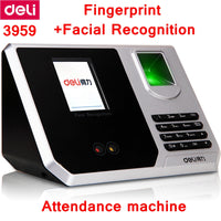 Deli 3959 Fingerprint+ Facial recognition Time recording Attendance machine Multifunctional time machine shipping free