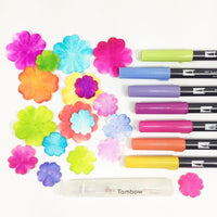 10pcs/set Calligraphy pen set double head markers color pen soft brush pen drawing nomination art supplies