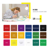 HIMI Gouache Painting Set 18colors 30ml Jelly Cup Gouache Artist Art Supplies OEM Wholesale