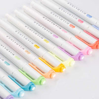 Japanese Zebra 5Pcs/Set Mildliner Pen Mild Liner Double Headed Highlighter Pen Drawing Marker Pens Scribble Art Stationery