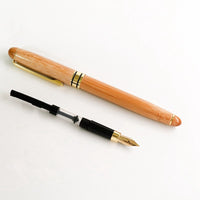 New Bamboo Wooden Fountain Pen 0.5mm Extra Fine Nib Luxury Writing Gift Calligraphy Pens Stationery Office School Supplies