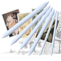 7pcs/set Blending Smudge Stump Stick Tortillon Sketch Art White Drawing Charcoal Sketcking Tool Rice Paper Pen Supplies