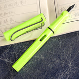 DINGYI Standard Classic Colorful Student Plastic Nib Fountain Pen Calligraphy Ink Pens School Office Gift Stationery Supplies