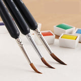 11pcs Hook line Pen For Watercolor Oil Painting Extra Fine Soft Wolf Hair Hand Painted Brush Gouache Acrylic Nail Art Drawing