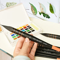 Handmade Squirrel Hair Artist Watercolor Paint Brush Professional Painting Brush For Gouache Acrylic Painting Art Supplies