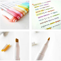 Japanese Zebra 5Pcs/Set Mildliner Pen Mild Liner Double Headed Highlighter Pen Drawing Marker Pens Scribble Art Stationery