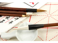 Maries 4Pcs Woolen Hair Writing Brush Chinese Calligraphy Pen Hook Line Pen For Drawing Watercolor Acrylic pigment Art Supplies