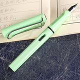 DINGYI Standard Classic Colorful Student Plastic Nib Fountain Pen Calligraphy Ink Pens School Office Gift Stationery Supplies