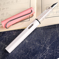 DINGYI Standard Classic Colorful Student Plastic Nib Fountain Pen Calligraphy Ink Pens School Office Gift Stationery Supplies