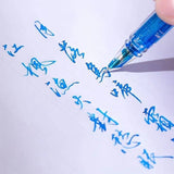 Clear Transparent Fountain Pen 0.5/0.38mm Nib Writing Calligraphy Ink Pen Student Stationery Gift School Office Supplies