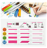 Liner Pen English Calligraphy Comics Gradient Brush ink Parallel Design Pen Set 1.5mm 2.4mm 3.8 mm 6mm with Bonus Ink