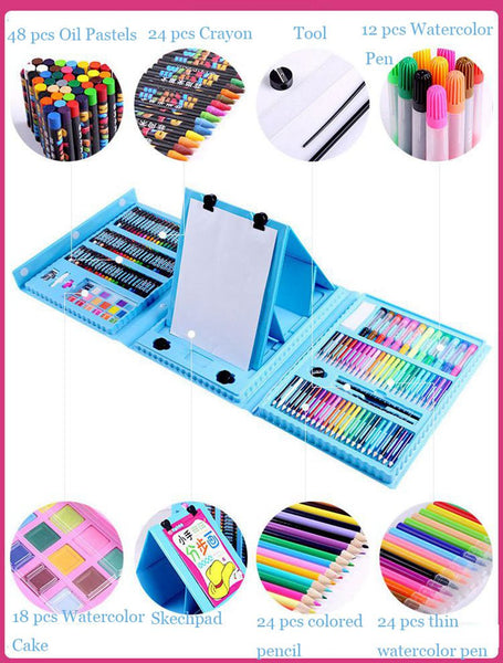 DINGYI 176pcs Art Set Painting For Kids Gift Marker Pen Oil Pastels P –  AOOKMIYA