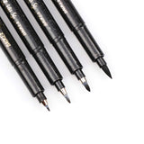 4 Sizes Nibs Calligraphy Pen Brush Lettering Pens Set flexible Refill Brush Markers Set for Writing Drawings DIY Journal