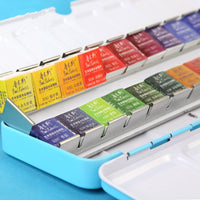 Paul Rubens Fine Solid Watercolor Paint Set 12/24/48 Color Fresh Style Metal Box Bright Water Color Painting Pigment