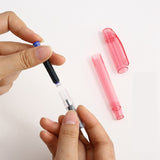 Clear Transparent Fountain Pen 0.5/0.38mm Nib Writing Calligraphy Ink Pen Student Stationery Gift School Office Supplies