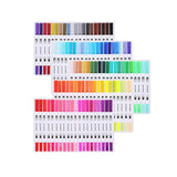 YOO 12 /24/36/48/60/100 colors Double-headed Watercolor Pen Cross-borderMarker Set Brush Pen Hook Line Pen Art Marker