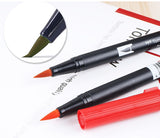 Japan Tombow ABT Dual  Water Brush pen & Fine Tip Pen Professional CalligraphyArt Marker Pen for Bullet Journaling Card Making