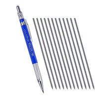 New 2MM 2B Lead Holder Automatic Mechanical Drafting W/Sharpener Head+12PCs Leads For Student Drawing Sketch Write Art Supplies