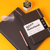 A4 / A5 portable sketchbook 80 pages thick hard leather student sketchbook travel hand drawing book art supplies