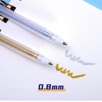 Paul Rubens 3pcs White/Silver/Gold Highlight Liner Sketch Markers Marker Pen Fine Liner for Drawing Manga Art Painting Supplies