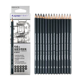 Best Quality 14/24pcs 6H-12B & 14B Drawing Charcoal Pencils Set Professional skeching pencil Graphite Pencils Pencil for Artist