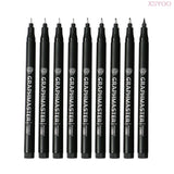 GM4010 Pigment Liner Micron Water-based ink Brush Markers Neelde Water-proof Black Sketching for Art Manga Drawing