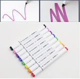 TOUCHNEW 40 Colors Markers Pen Oily Alcohol Painting Manga Dual Headed Art Sketch Marker Set Stationery Pen For School Drawing