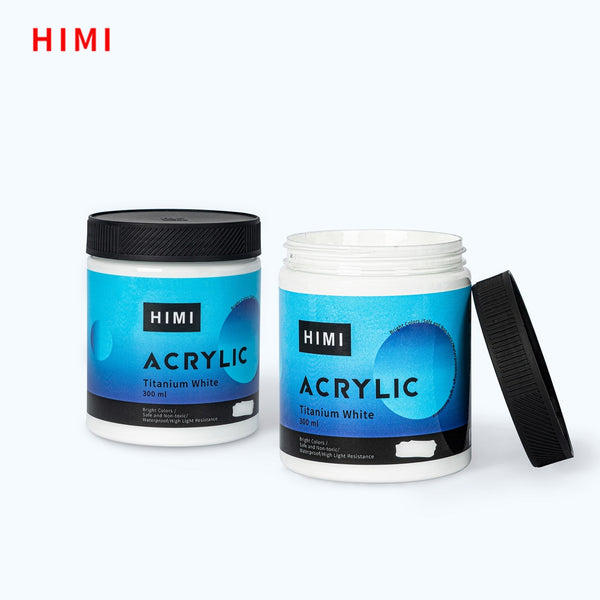 HIMI Professional Multicolored Titanium white Acrylic Paints pot 300ml