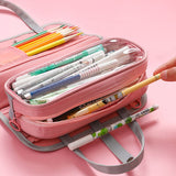 Waterproof Oxford cloth multi-layer detachable pencil case zipper bag simple pencil case pencil case cosmetic case wash bag