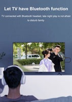 Bluetooth TV Headset, HiFi bluetooth Headphone Deep Bass Wireless TV Headphone with Transmitter Stick For TV Computer Phone