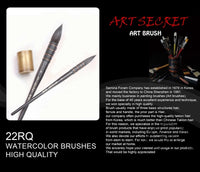 Professional Squirrel Hair Black Handle Round Brushes Set High Quality Art Painting Brush for Artistic Watercolor Gouache