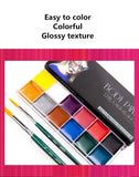 Body painting pigment 12-color set, oily, waterproof, face painting paint, portable Halloween cos clown makeup paint