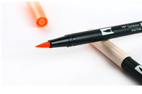 Tombow ABT Dual  Water Brush pen & Fine Tip Pen Professional CalligraphyArt Marker Pen for Bullet Journaling Card Making