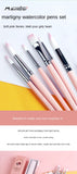 6 watercolor brushes pink set hook line gouache painting pen professional soft acrylic brush art painting supplies