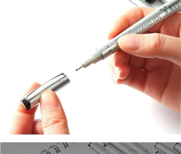 Needle Tube Pen Waterproof Hook Line Pen Cartoon Outlining - Temu