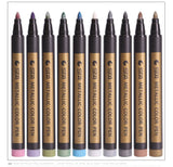 STA 2MM Metallic Marker Pen Permanent Art Marker Pen DIY Scrapbooking Crafts Paint For Stationery School Supplies